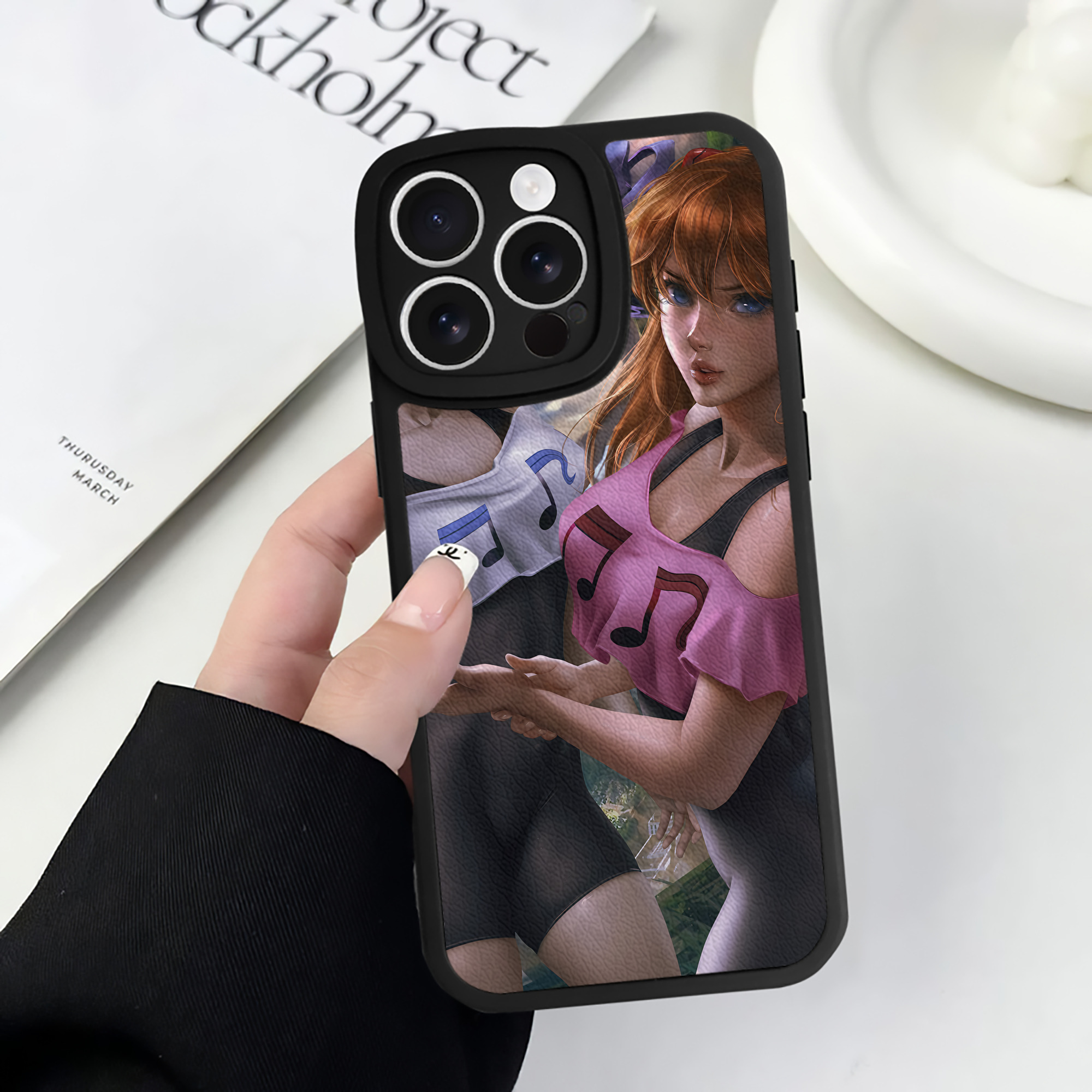 （画像用） EVA 新世紀エヴァンゲリオン 【iPhone 16シリーズ対応】シリコンスマホケース（レザー調） 材質：シリコン